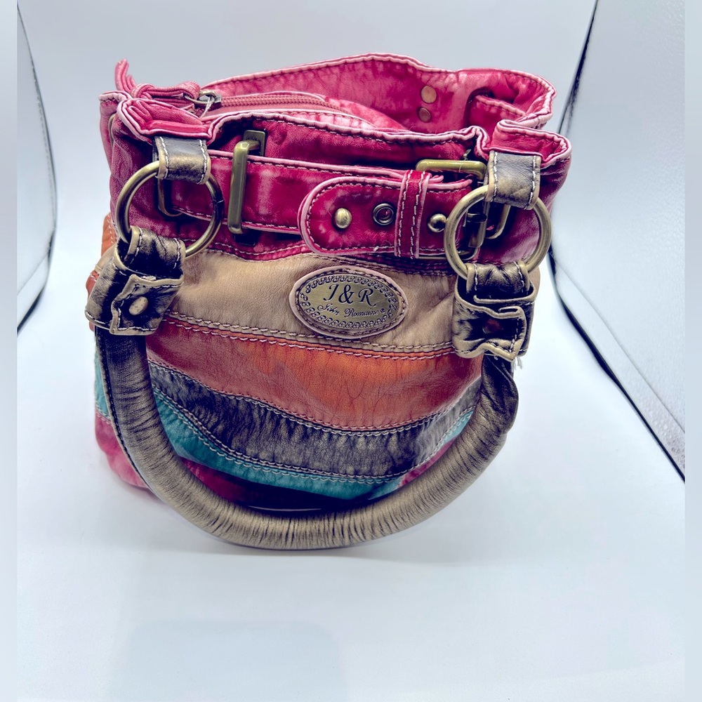 J&R Vintage Cute Leather Satchel Bag